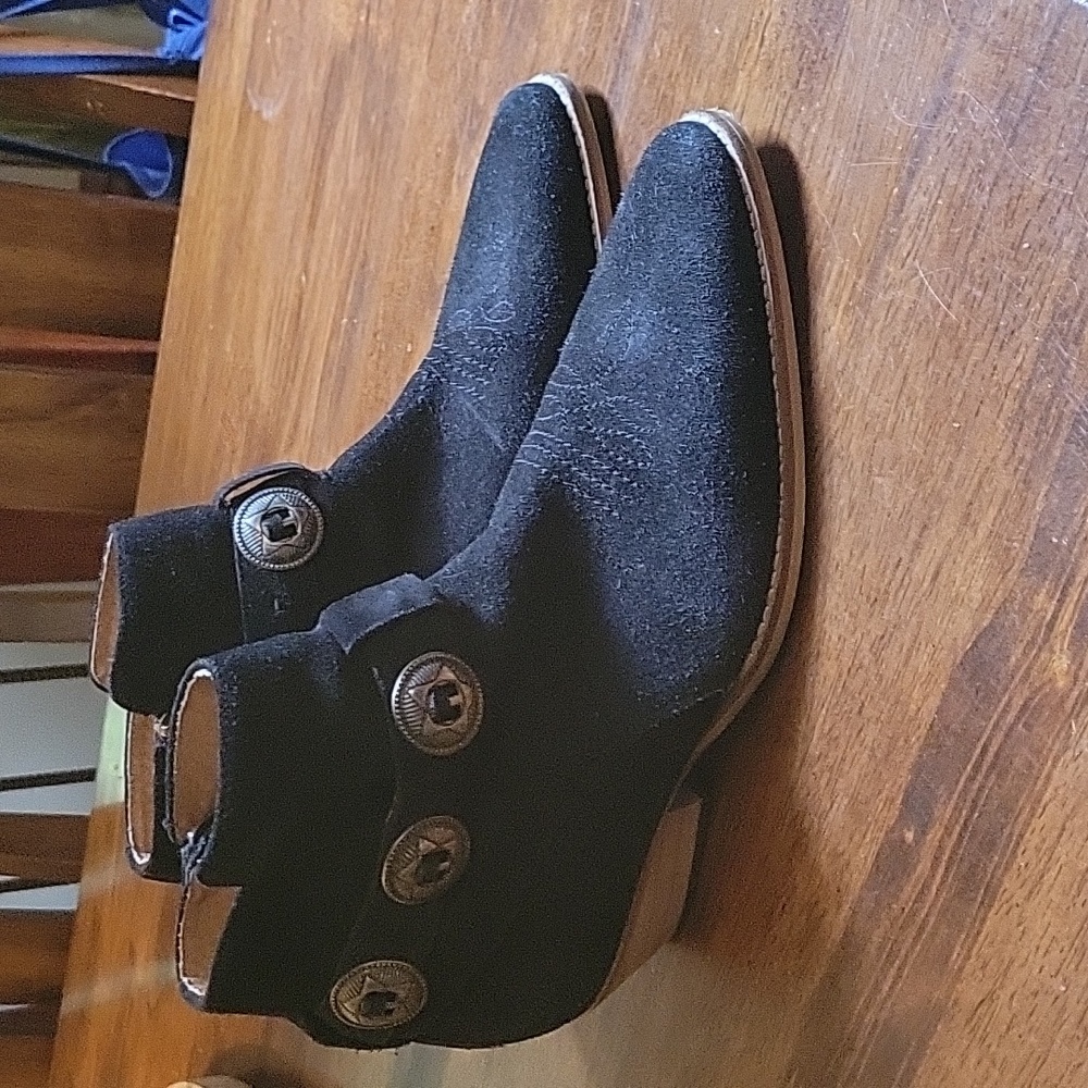 Topman Real Leather Swede Boots